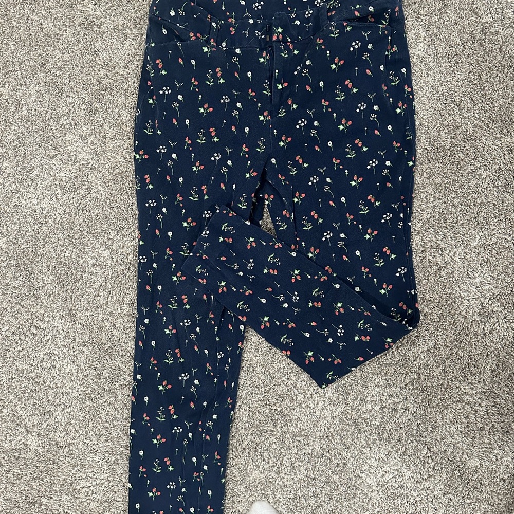 Faded Glory Navy Floral pants